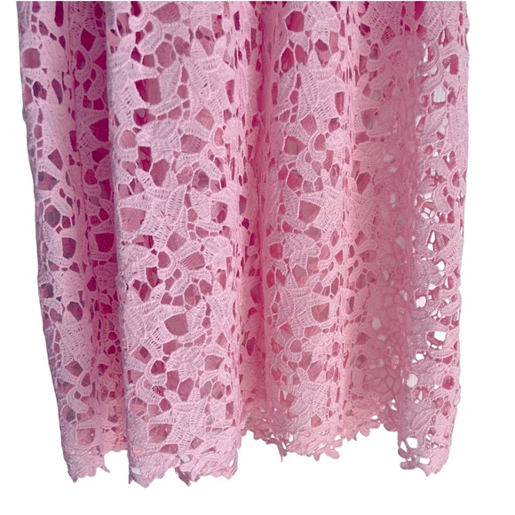 ASTR the label nwot pink lace a line midi dress - Picture 6 of 8